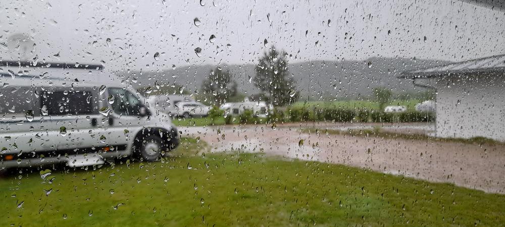 Bad Abbach mit Regen